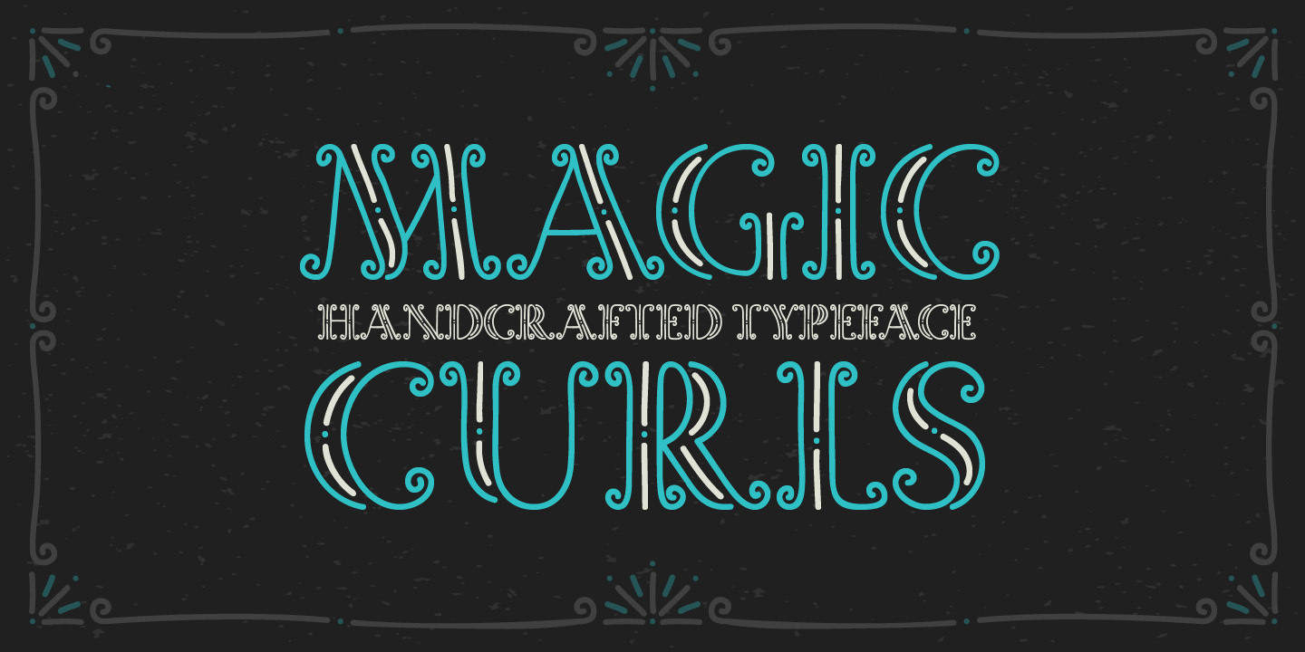 フォント Magic Curls